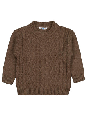 Civil Boys Saç Örgülü 2-5 Yaş Kazak - Bej