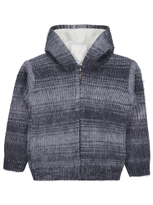 Civil Boys İçi polarlı Kapşonlu 6-9 Yaş Hırka - Gri