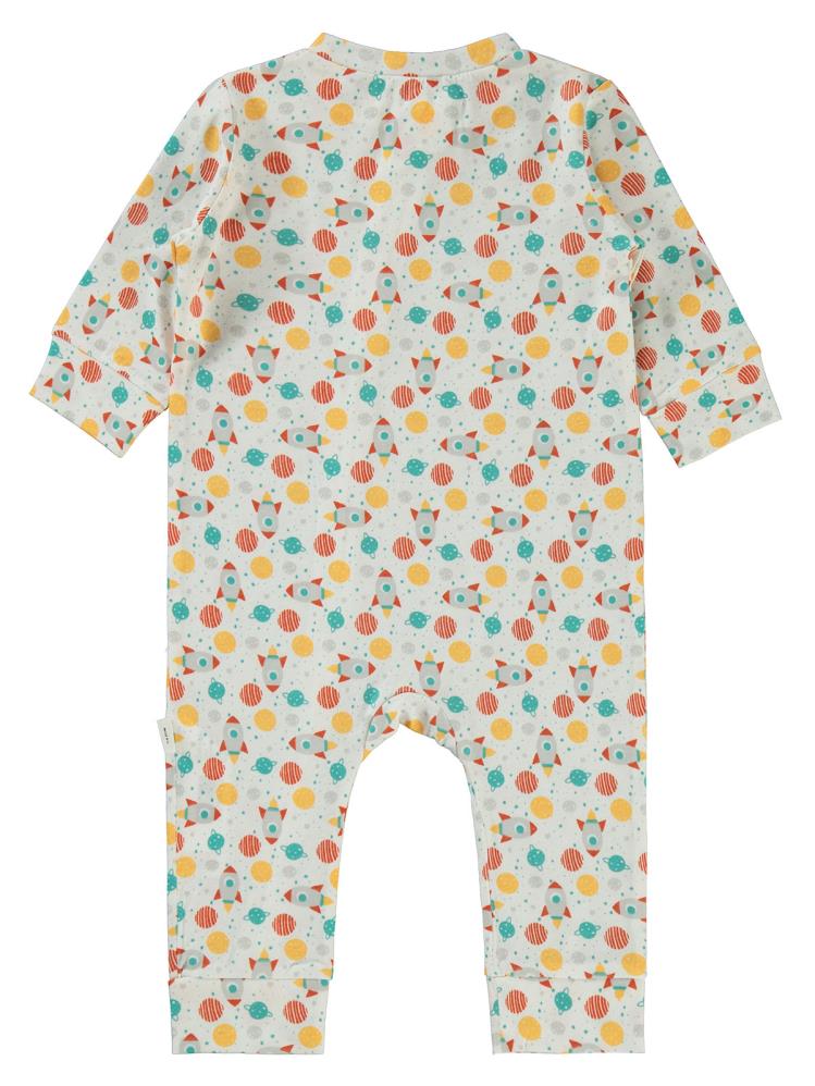 Civil Baby Roket Baskılı 3-18 Ay Tulum - Ekru