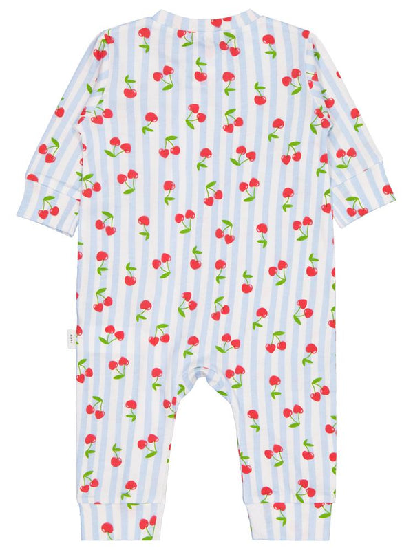 Civil Baby Kiraz Baskılı 3-18 Ay Tulum - Ekru