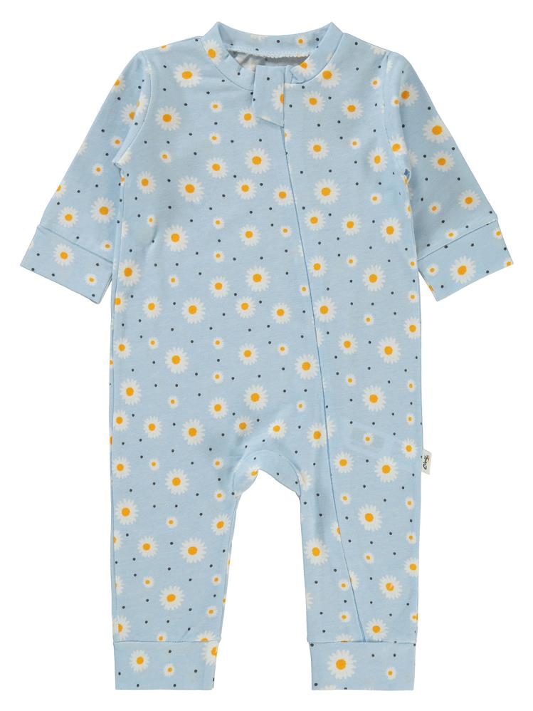 Civil Baby Papatya Baskılı 3-18 Ay Tulum - Mavi