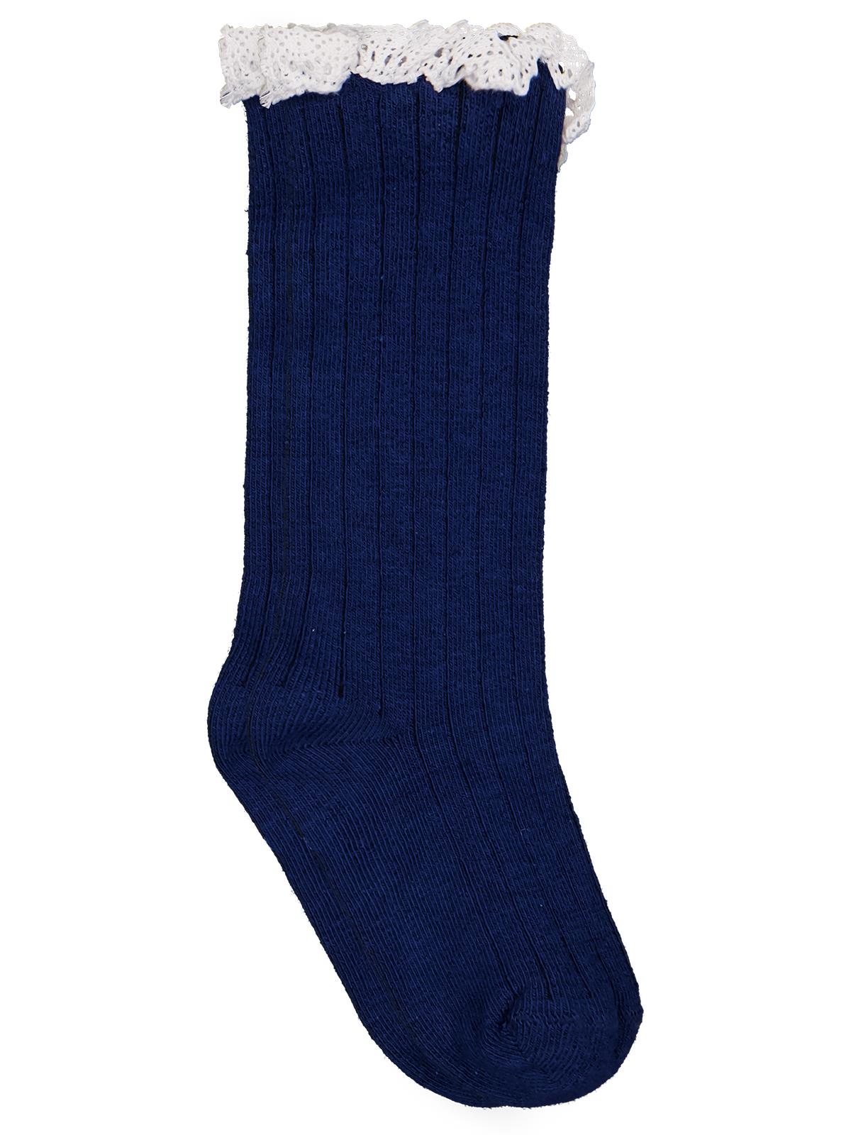 Civil Girls Dantel Aksesuar 3-11 Yaş Kız Golf Çorap - Lacivert
