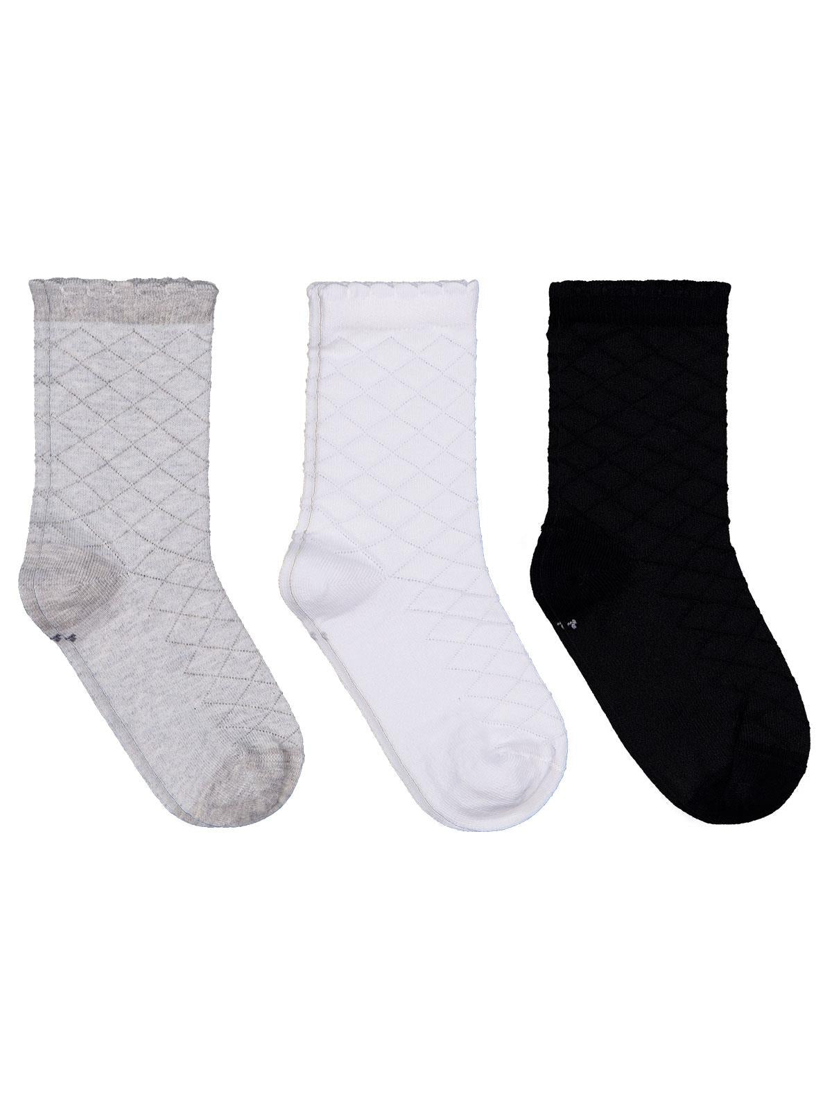 Civil Girls Petek 3'lü 3-11 Yaş Kız Soket Çorap