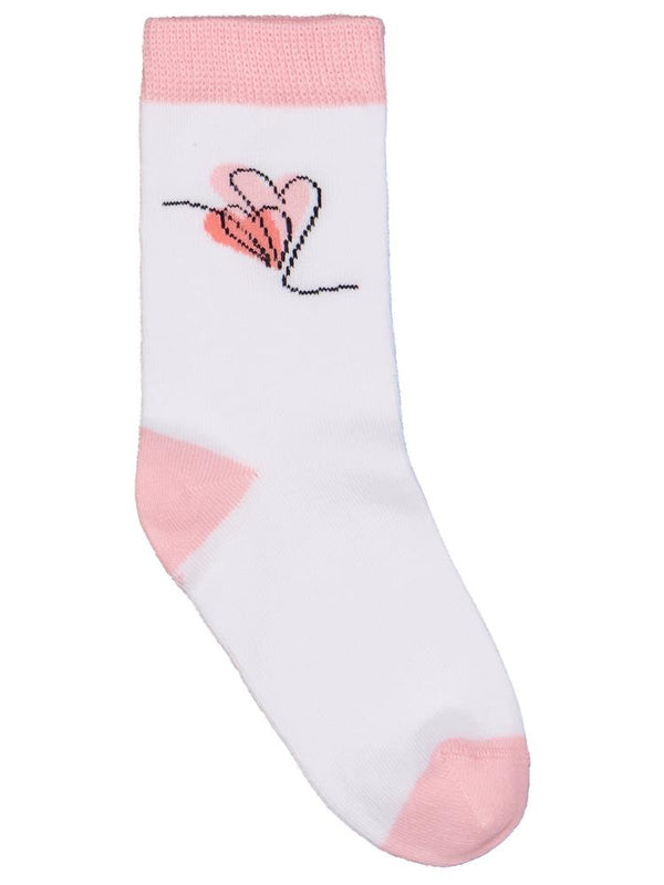 Civil Girls Kalp 3'lü 3-11 Yaş Kız Soket Çorap