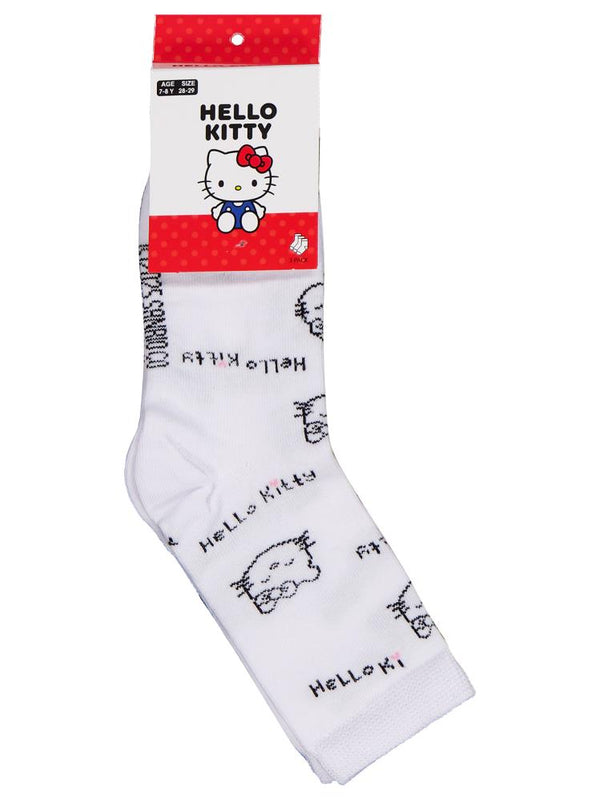 Hello Kitty 3'lü 3-11 Yaş Kız Soket Çorap