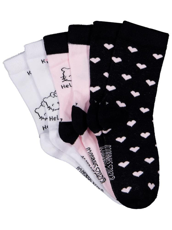 Hello Kitty 3'lü 3-11 Yaş Kız Soket Çorap