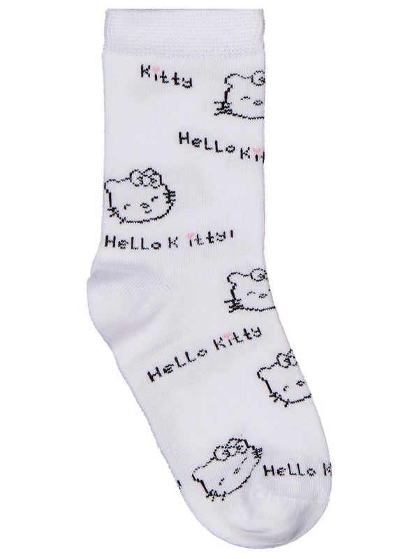 Hello Kitty 3'lü 3-11 Yaş Kız Soket Çorap
