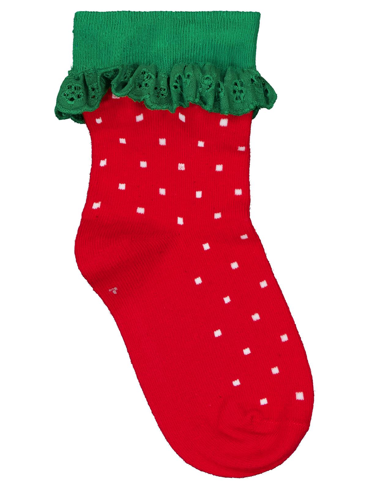 Civil Girls Çilek Dantel Aksesuar 3-11 Yaş Kız Soket Çorap