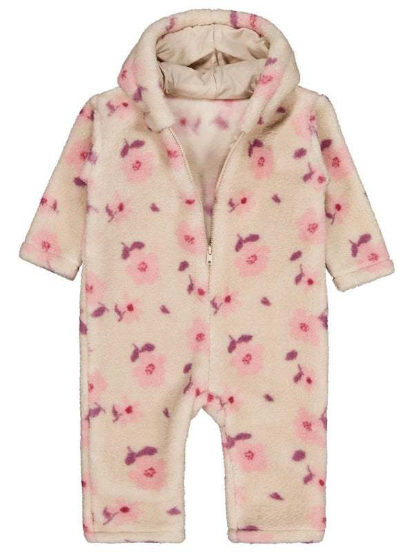 Civil Baby Çiçek Baskılı 6-18 Ay Tulum - Bej