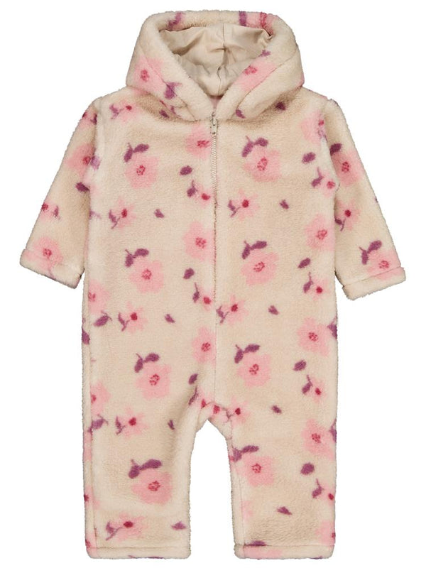 Civil Baby Çiçek Baskılı 6-18 Ay Tulum - Bej