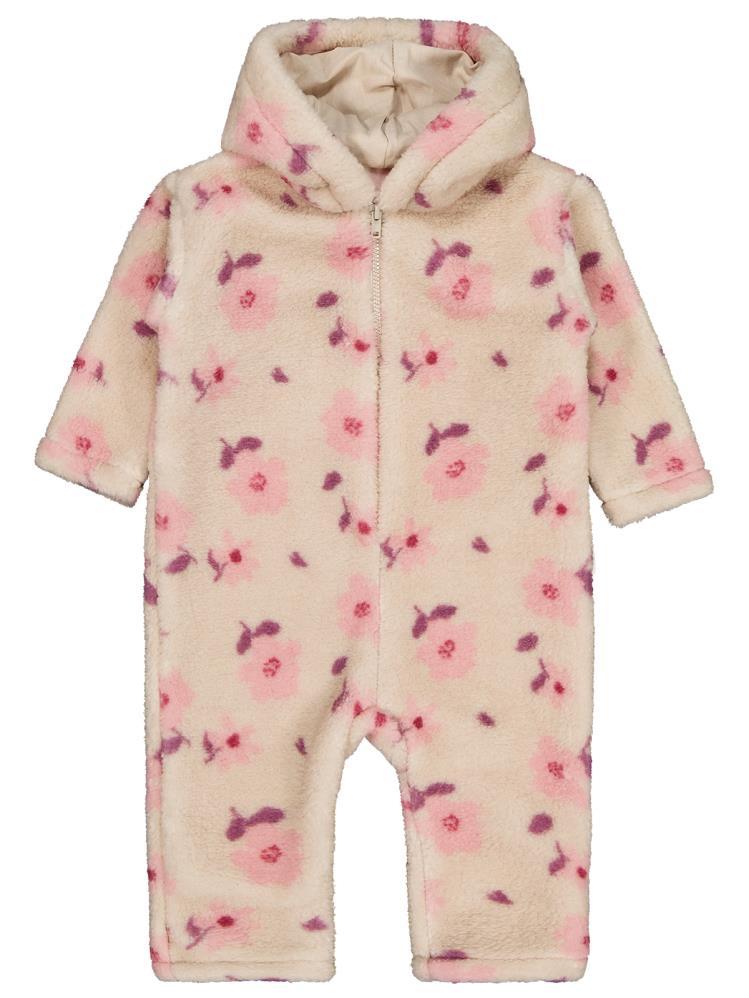 Civil Baby Çiçek Baskılı 6-18 Ay Tulum - Bej