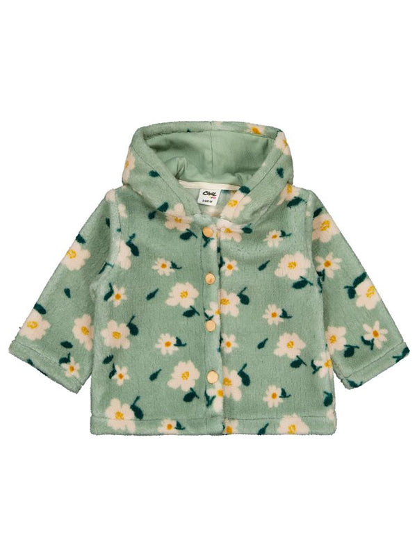 Civil Baby Çiçek Baskılı 6-18 Ay Hırka - Yeşil