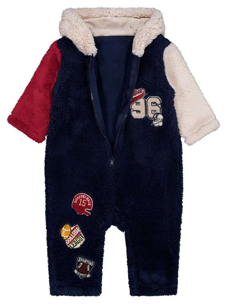 Civil Baby 96 Nakışlı 6-18 Ay Tulum - Lacivert