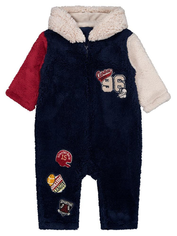 Civil Baby 96 Nakışlı 6-18 Ay Tulum - Lacivert