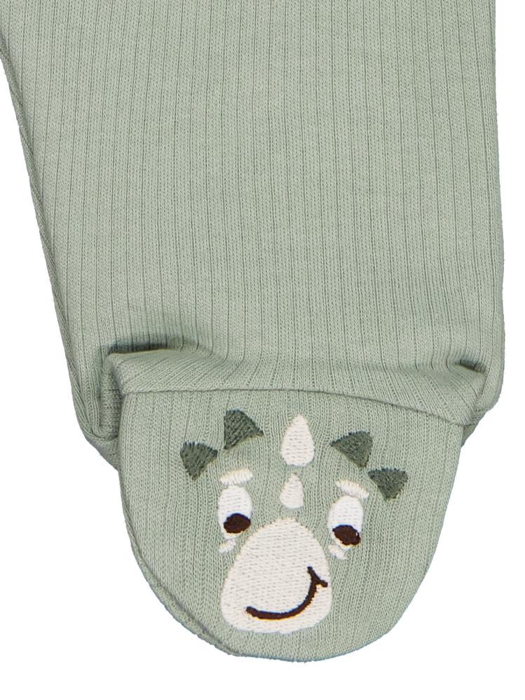 Civil Baby Patik Ucu Dinozor Nakışlı 1-9 Ay Tek Alt Bebe - Yeşil