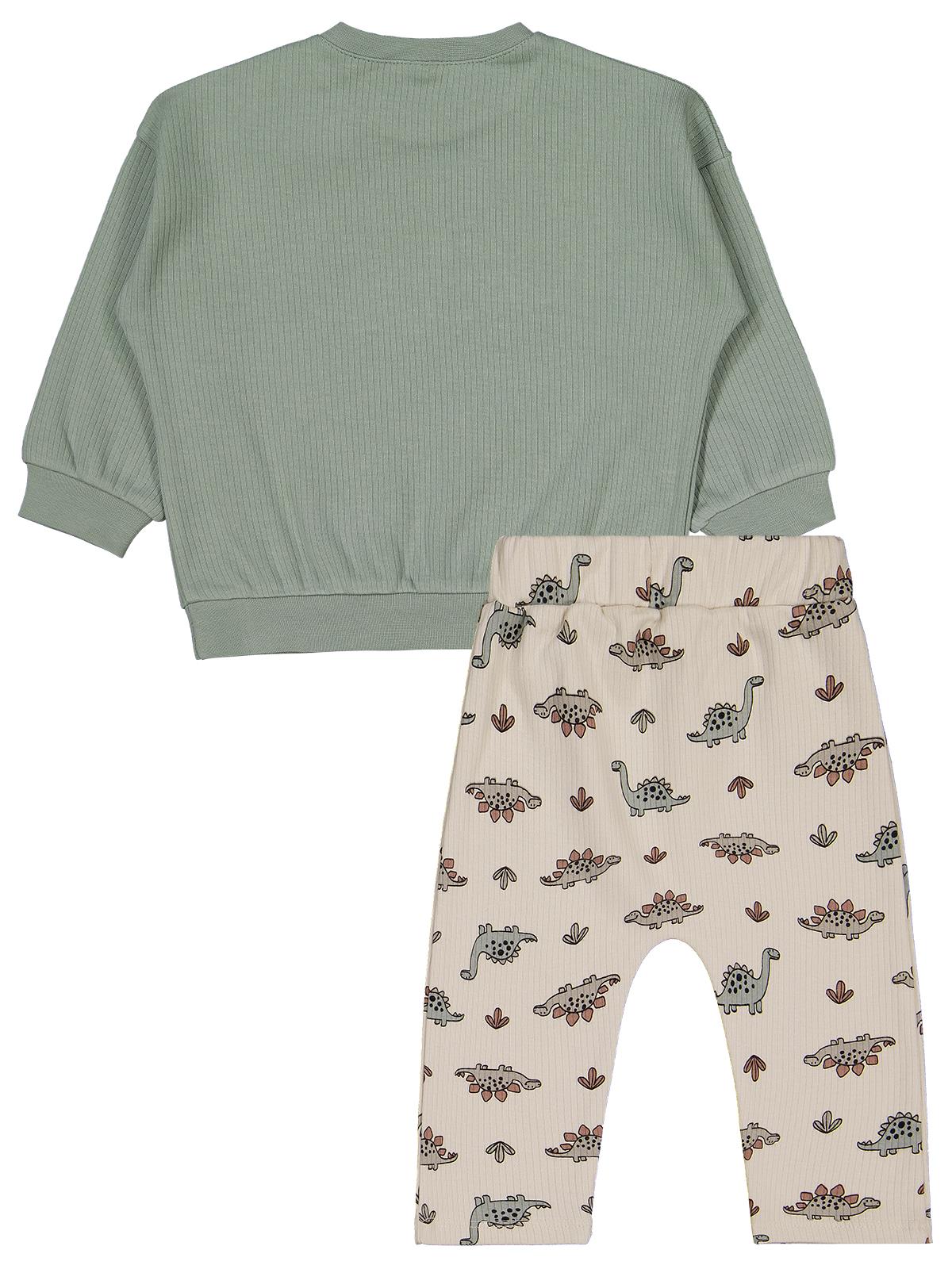 Civil Baby Adventurous Dino Empirme 6-18 Ay Takım - Bej