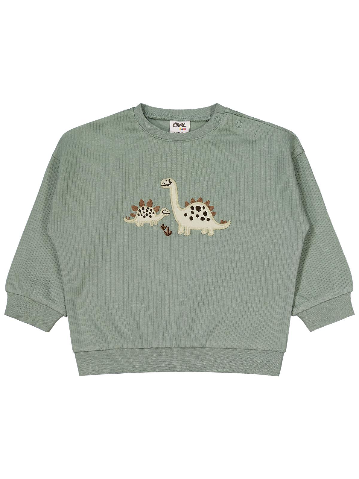 Civil Baby Adventurous Dino Empirme 6-18 Ay Takım - Bej