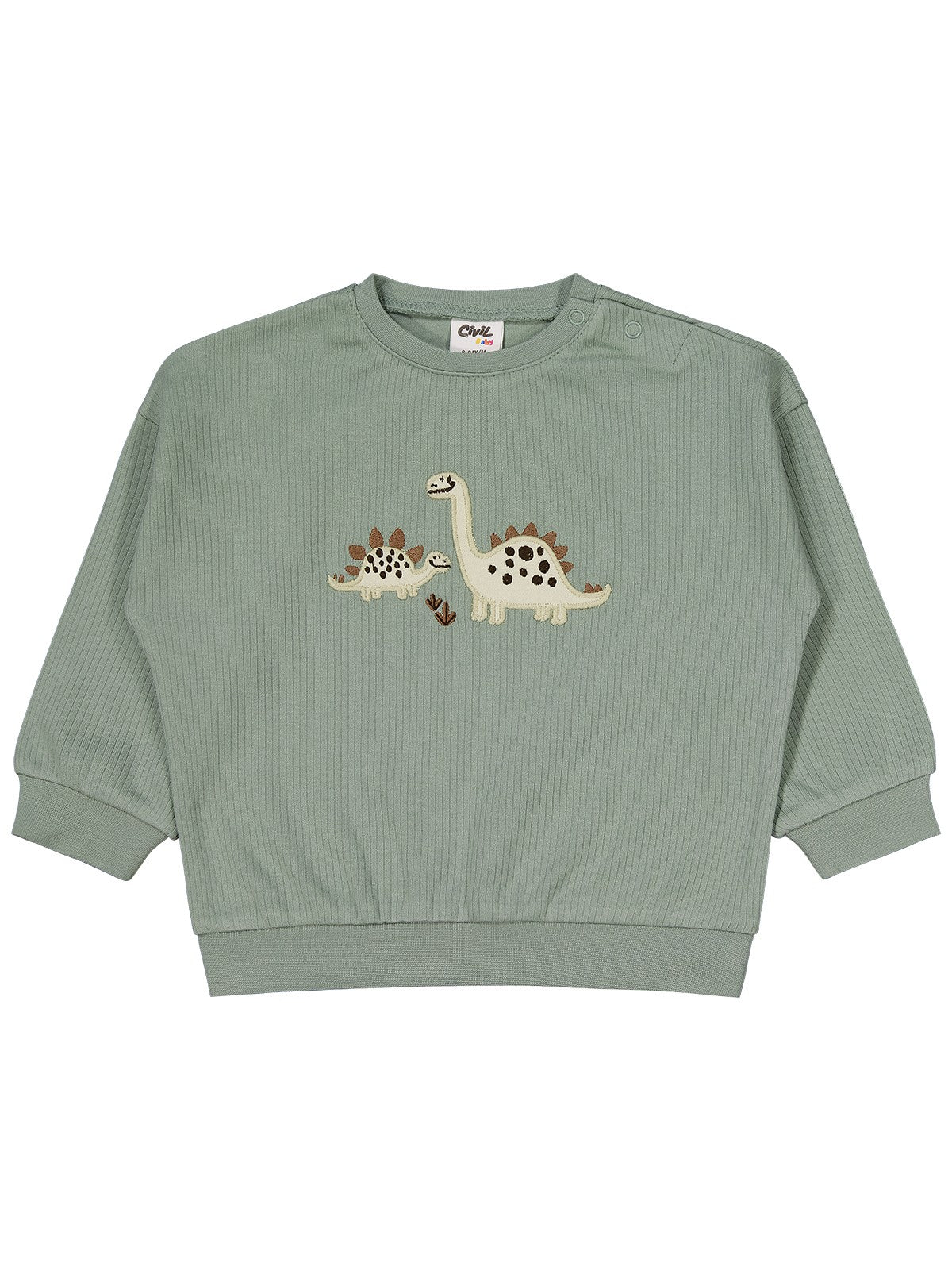 Civil Baby Adventurous Dino Empirme 6-18 Ay Takım - Bej