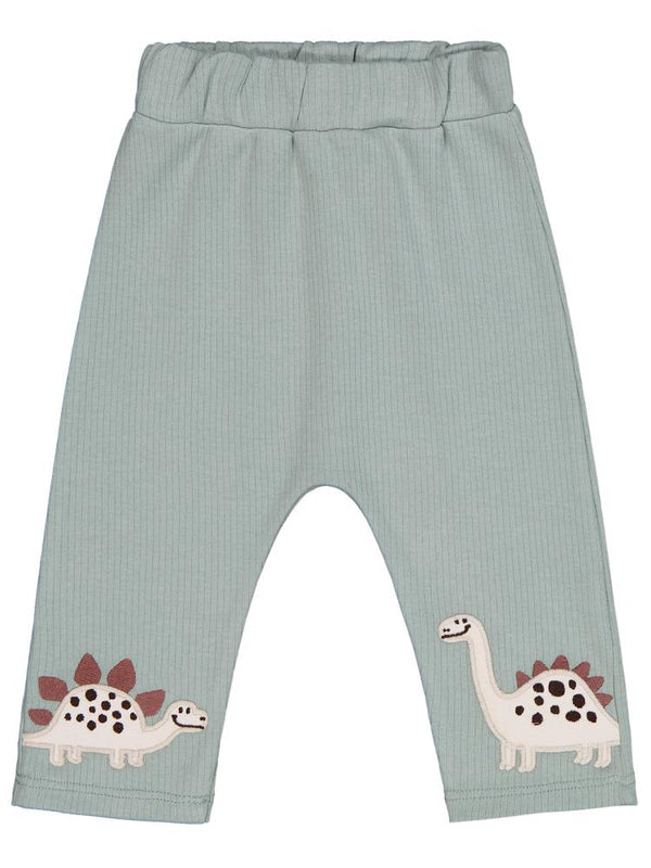 Civil Baby Paçası Dinozor Nakışlı 6-18 Ay Tek Alt Bebe - Yeşil