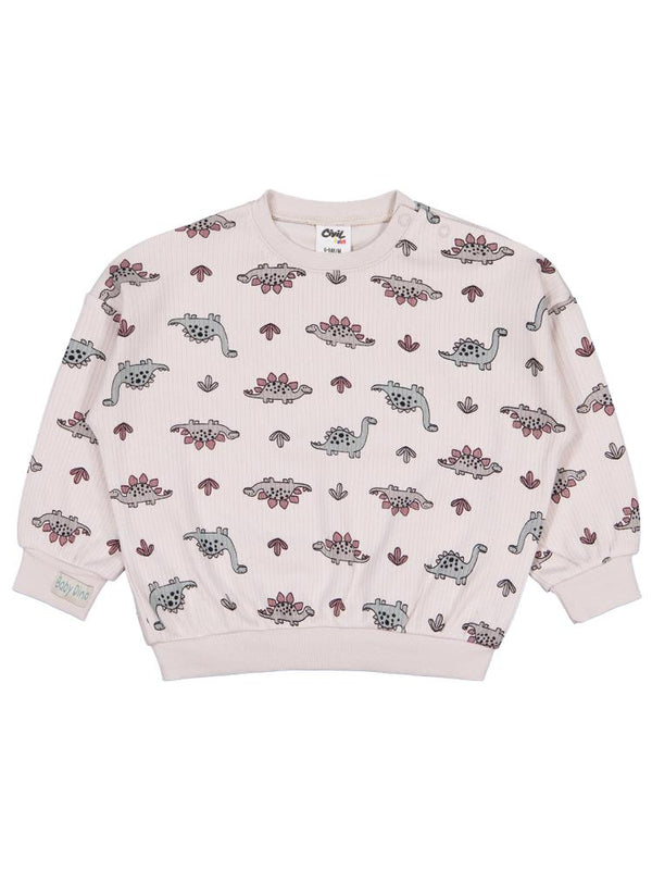 Civil Baby Adventurous Dino Empirme 6-18 AY Sweatshirt - Bej