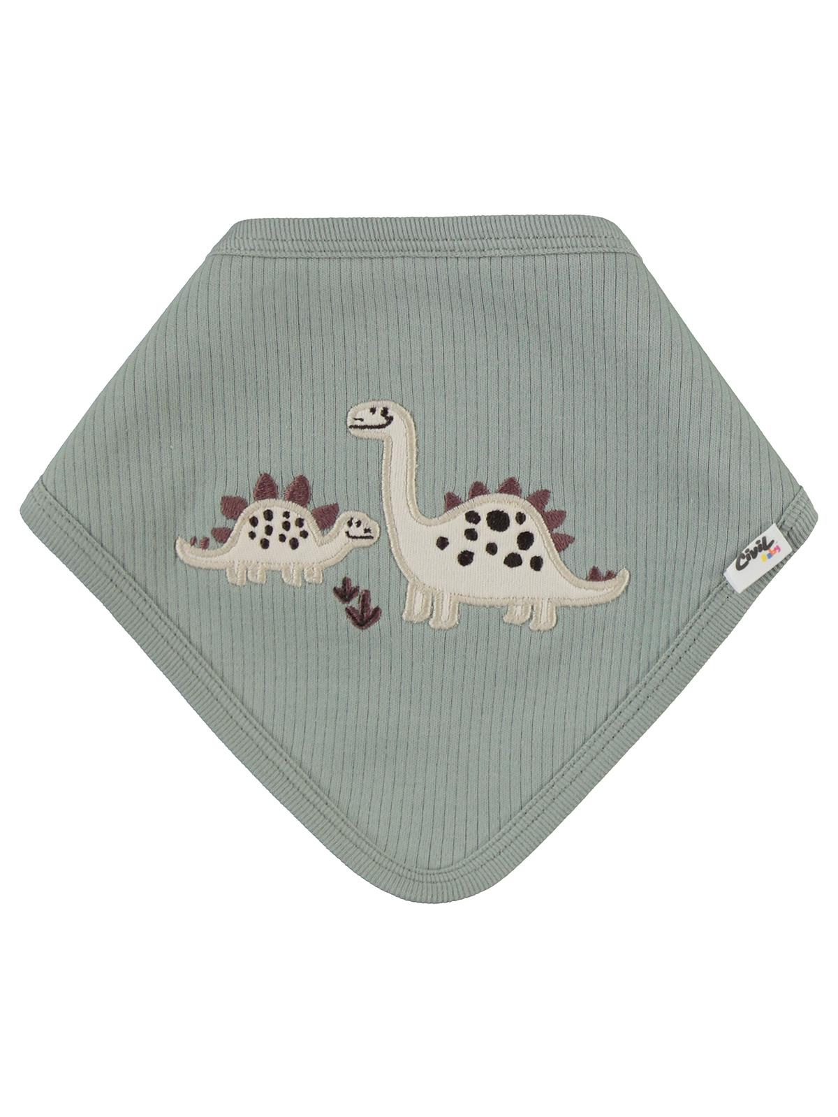 Civil Baby Adventurous Dino Empirme Mama Önlüğü - Bej