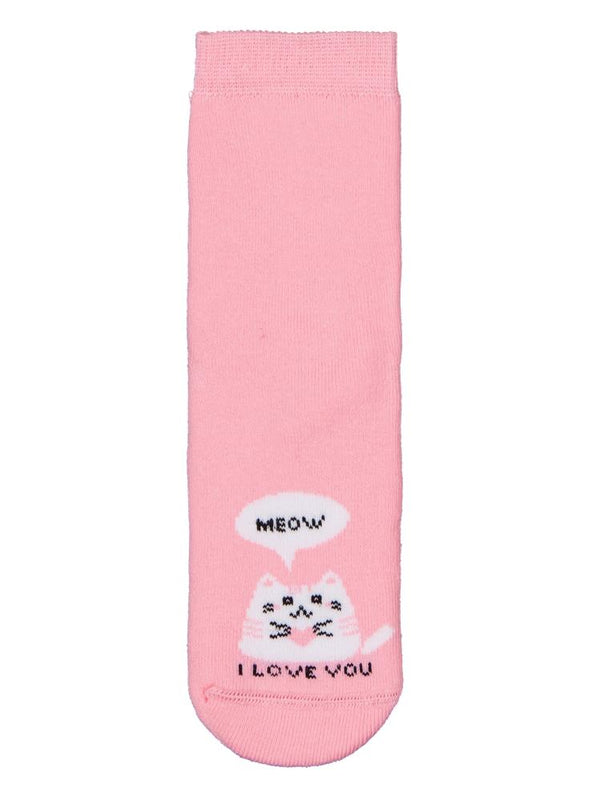 Civil Girls Meow Havlu  2'li 2-12 Yaş Kız Soket Çorap