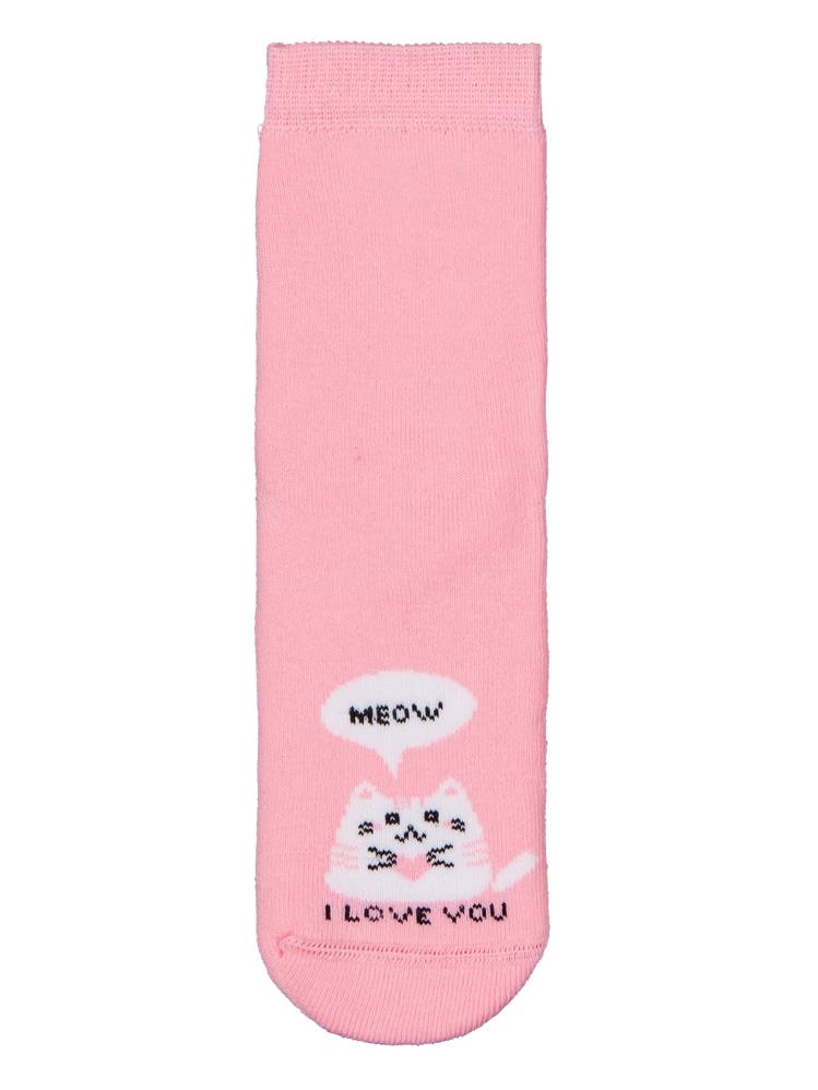 Civil Girls Meow Havlu  2'li 2-12 Yaş Kız Soket Çorap