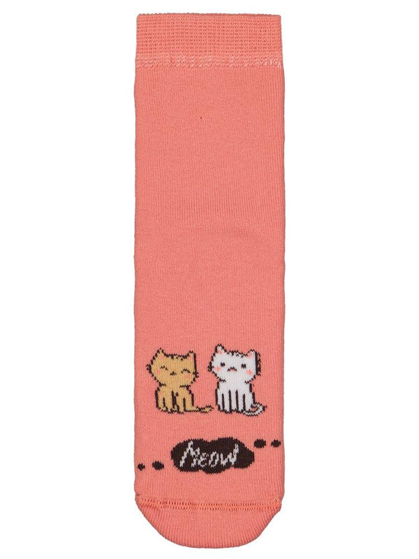 Civil Girls Cat Havlu  2'li 2-12 Yaş Kız Soket Çorap