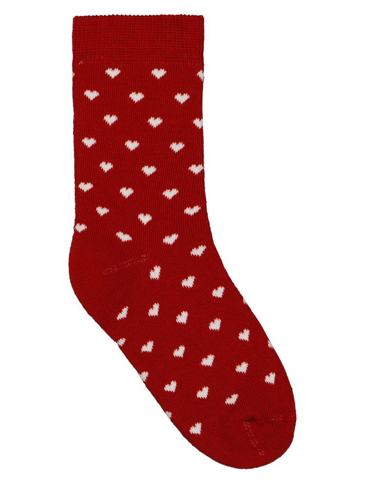 Civil Girls Kalp Havlu  2'li 2-12 Yaş Kız Soket Çorap