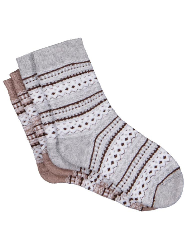 Civil Boys Triko Desen Havlu 2'li 2-12 Yaş Erkek Soket Çorap