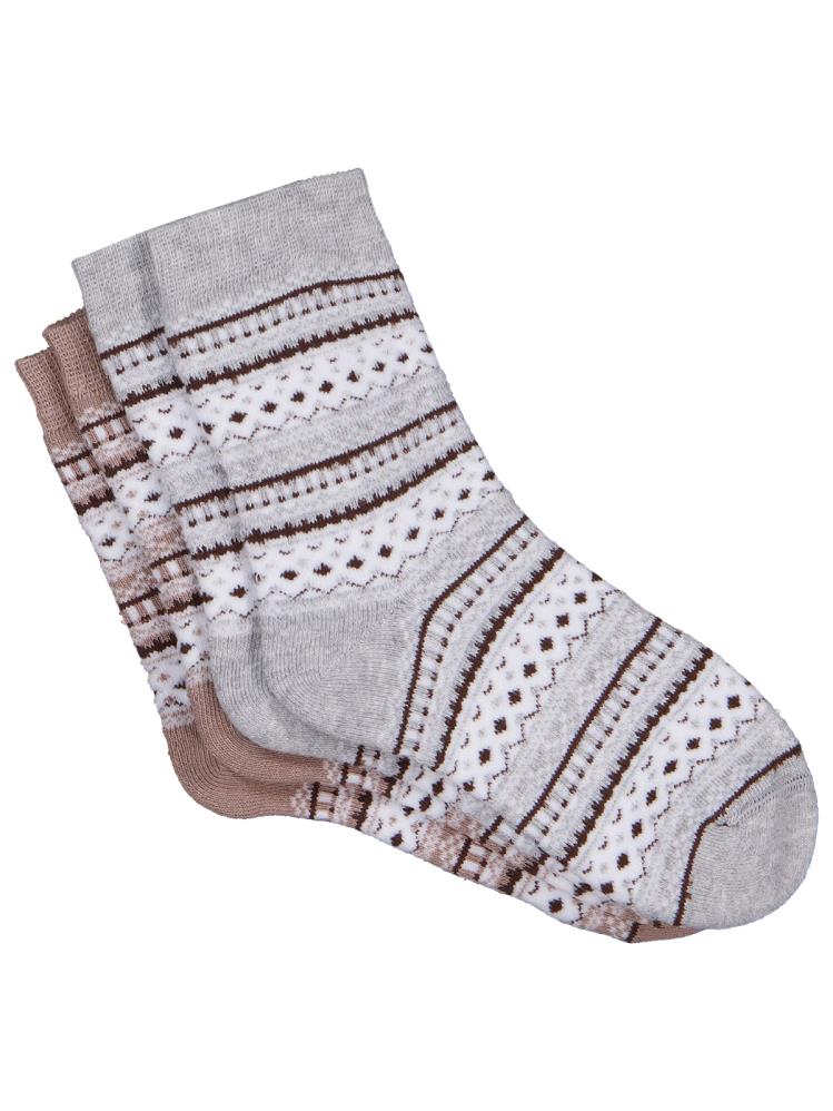 Civil Boys Triko Desen Havlu 2'li 2-12 Yaş Erkek Soket Çorap