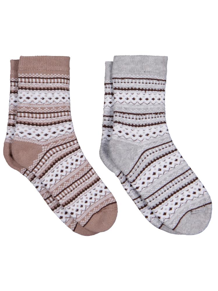 Civil Boys Triko Desen Havlu 2'li 2-12 Yaş Erkek Soket Çorap