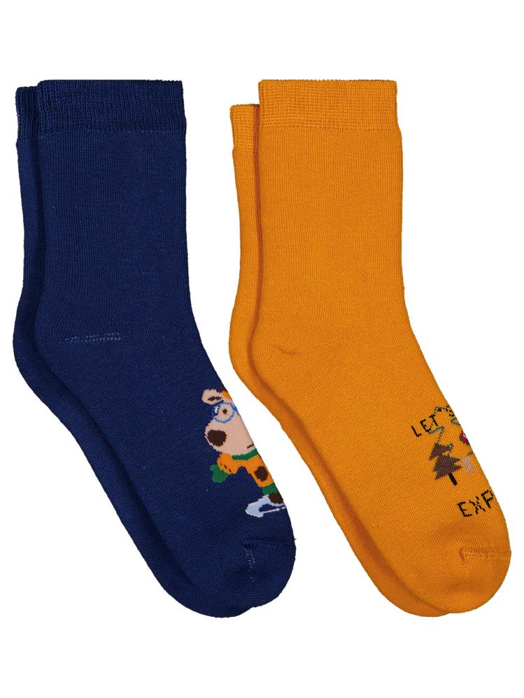 Civil Boys Cute Dog Havlu 2'li 2-12 Yaş Erkek Soket Çorap