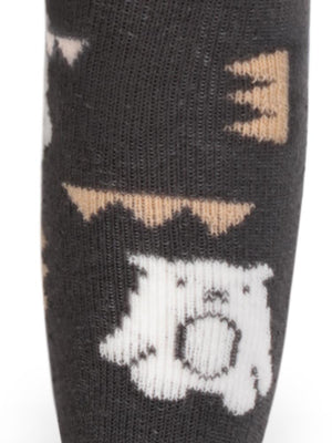 Civil Baby Bear Havlu 6-18 Ay Bebek Erkek  Külotlu Çorap - Gri