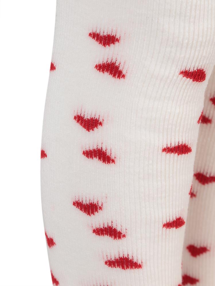 Civil Baby Kalp Havlu 6-18 Ay Bebek Kız Külotlu Çorap - Ekru