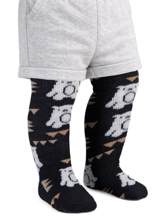 Civil Baby Bear Havlu 6-18 Ay Bebek Erkek  Külotlu Çorap - Gri