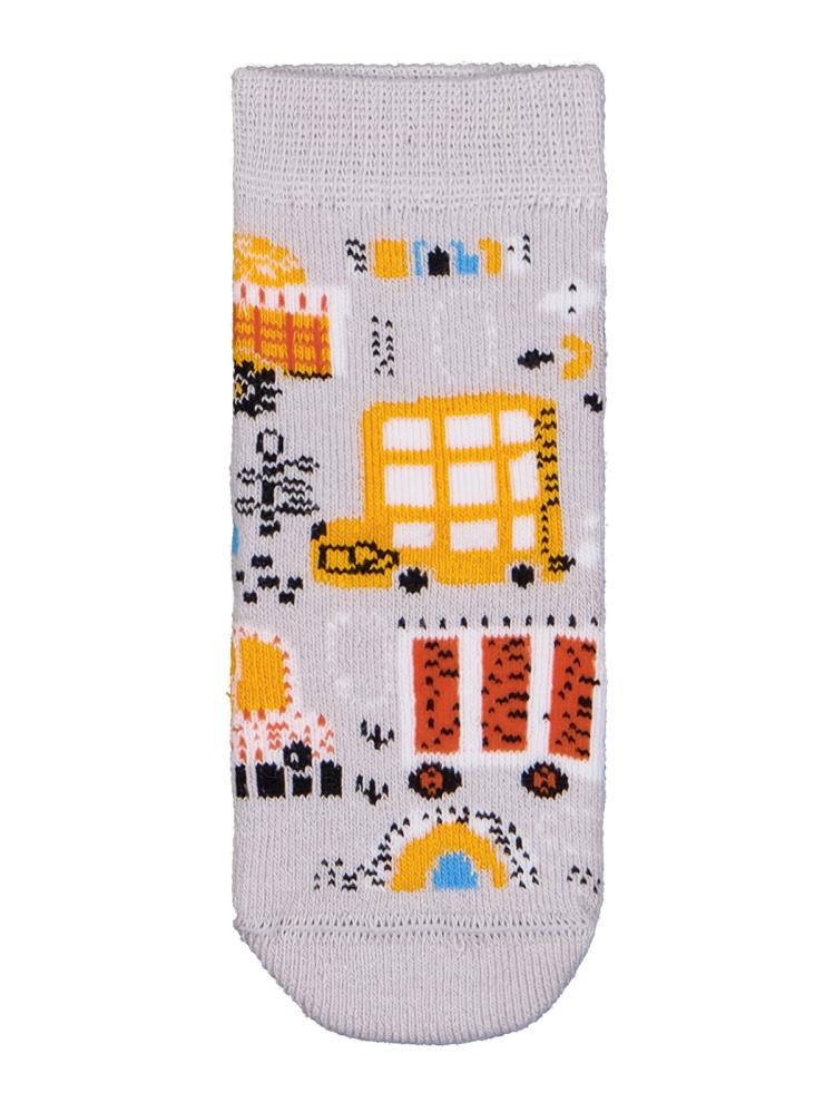 Civil Baby İş Makinesi Havlu 6-18 Ay 3'lü Bebek Erk Çorap Set