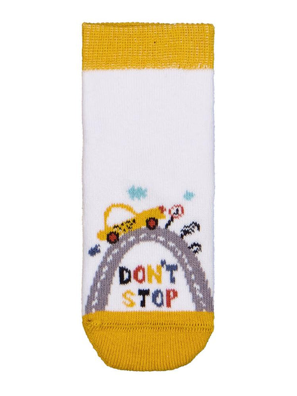 Civil Baby İş Makinesi Havlu 6-18 Ay 3'lü Bebek Erk Çorap Set