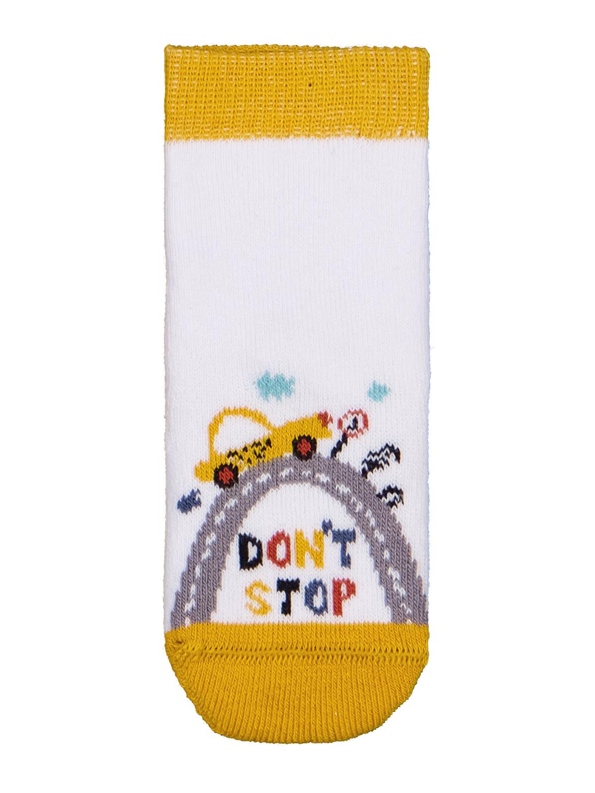 Civil Baby İş Makinesi Havlu 6-18 Ay 3'lü Bebek Erk Çorap Set