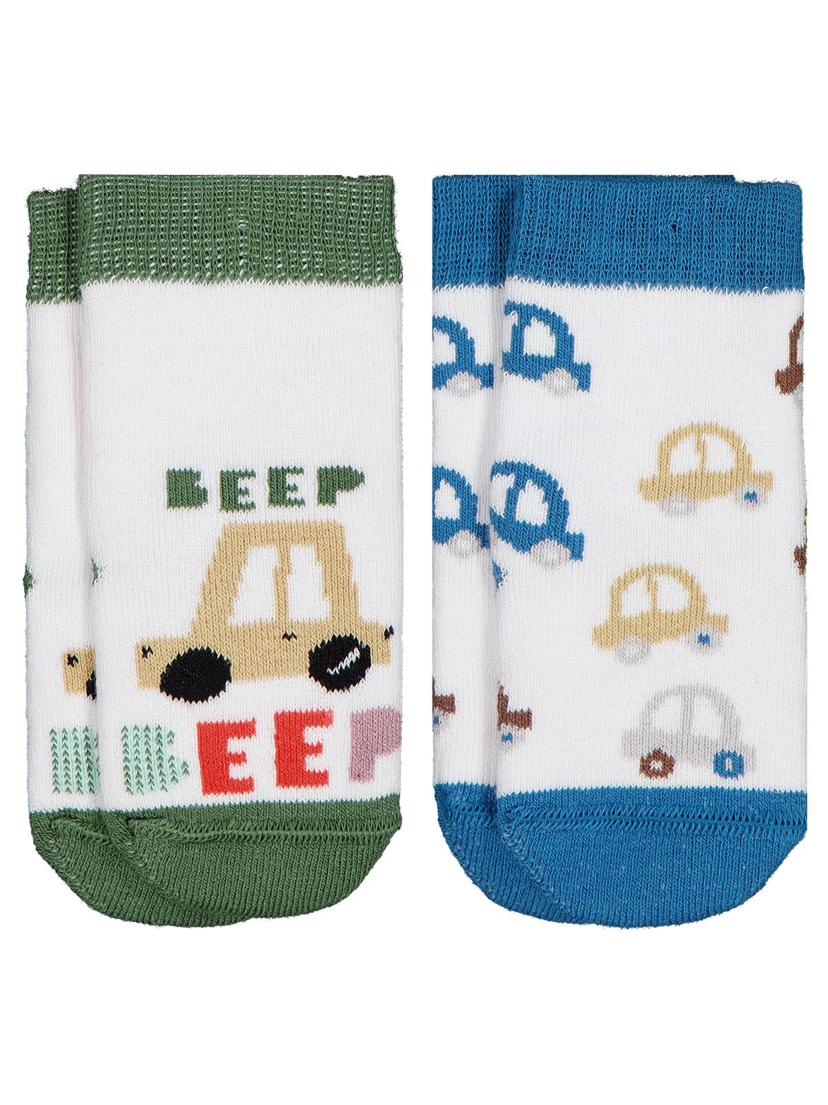 Civil Baby Beep Havlu 6- 2'li Bebek Erk Çorap Set - Standart