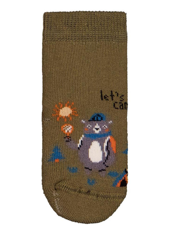 Civil Baby Little Camper Havlu 6-18 Ay 2'li Bebek Erk Çorap Set