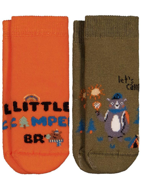 Civil Baby Little Camper Havlu 6-18 Ay 2'li Bebek Erk Çorap Set