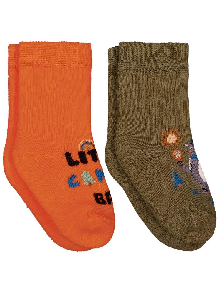 Civil Baby Little Camper Havlu 6-18 Ay 2'li Bebek Erk Çorap Set