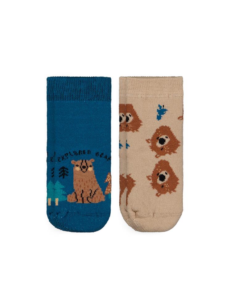 Civil Baby Bear Havlu 6-18 Ay 2'li Bebek Erk Çorap Set