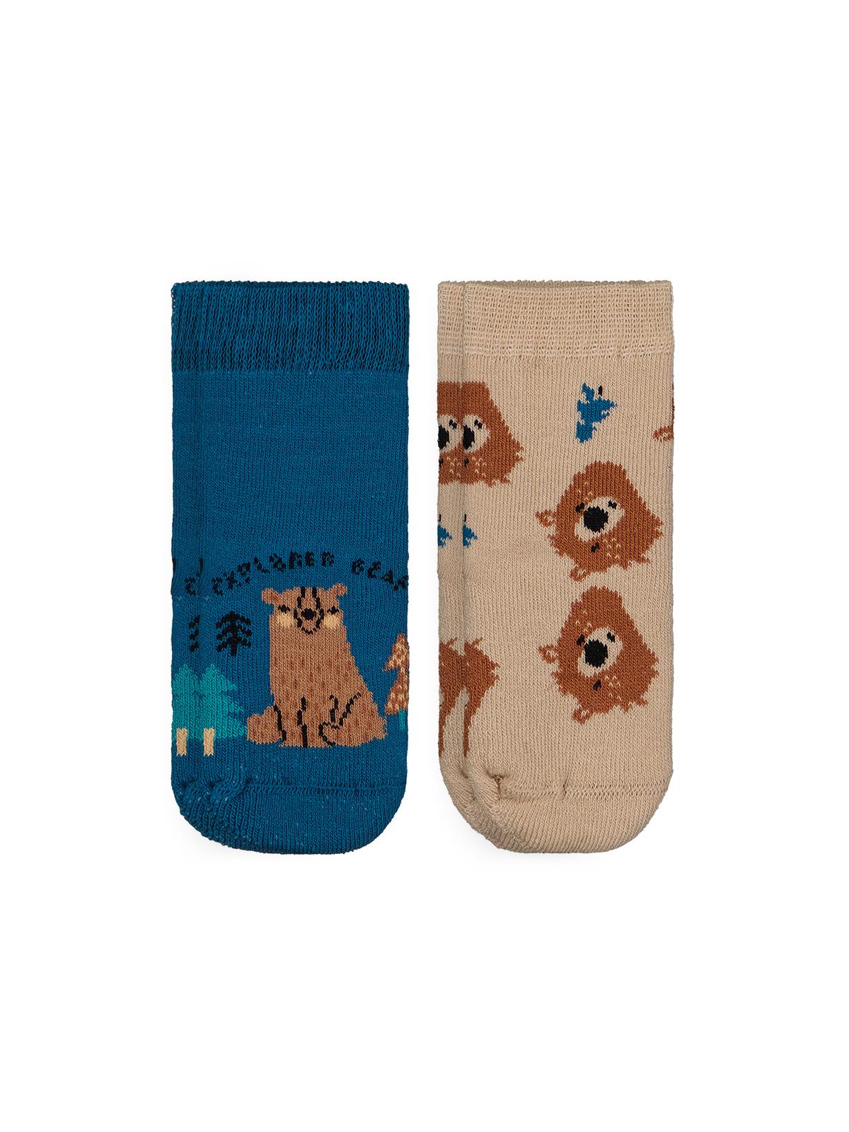 Civil Baby Bear Havlu 6-18 Ay 2'li Bebek Erk Çorap Set