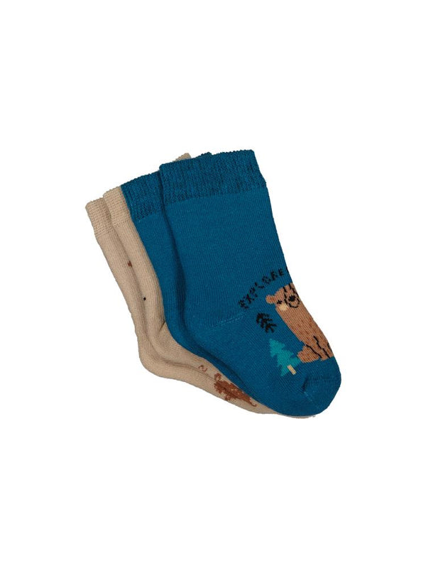 Civil Baby Bear Havlu 6-18 Ay 2'li Bebek Erk Çorap Set