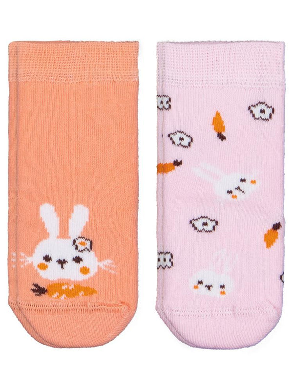 Civil Baby Cute Bunny Havlu 6-18 Ay 2'li Bebek Kız Çorap Set