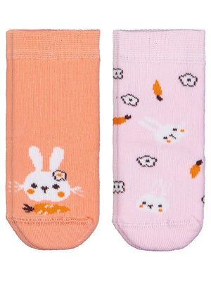 Civil Baby Cute Bunny Havlu 6-18 Ay 2'li Bebek Kız Çorap Set