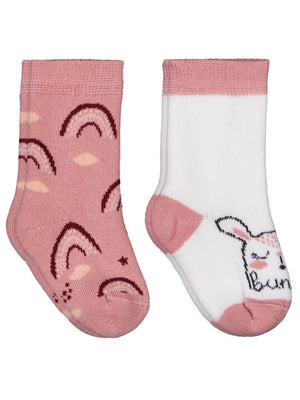 Civil Baby Bunny Havlu 6-18 Ay 2'li Bebek Kız Çorap Set