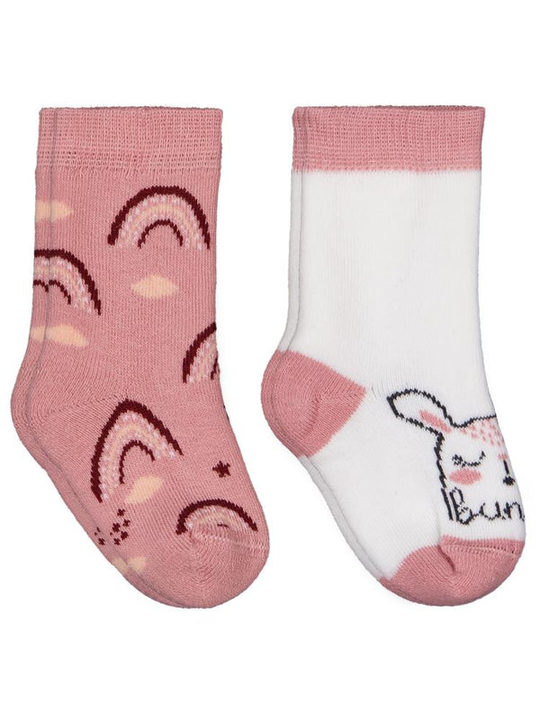 Civil Baby Bunny Havlu 6-18 Ay 2'li Bebek Kız Çorap Set
